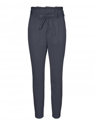 Зауженные брюки со складками спереди LUCCA, темно-синий Vero Moda