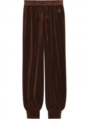 Спортивные брюки Gucci. Цвет: коричневый