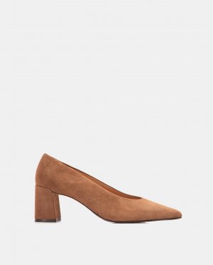 Женские туфли из коричневой замши , коричневый Farrutx