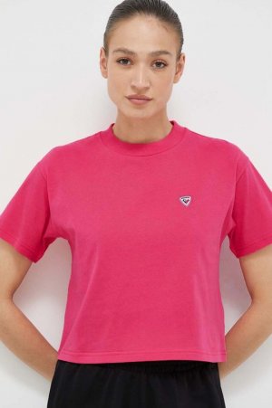 Хлопковая футболка, розовый Rossignol