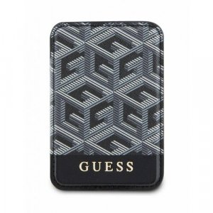 Кредитница Wallet Cardslot MagSafe PU G CUBE with metal logo GUWMSHGCFSEK, черный GUESS. Цвет: черный