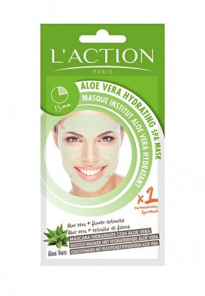 Маска для лица LAction L'Action SPA с алоэ вера увлажняющая Aloe Vera Hydrating Mask, 20 г