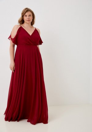 Платье Milomoor. Цвет: бордовый