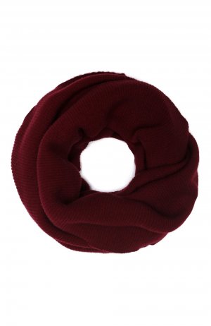 Кашемировый шарф-снуд Tegin. Цвет: бордовый