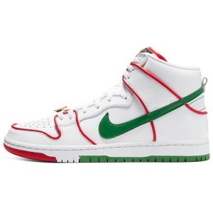 Кроссовки унисекс Paul Rodriguez x Dunk High Premium SB Boxing White University-Red CT6680-100 Nike