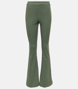 Расклешенные брюки с графическим эффектом , зеленый Dorothee Schumacher