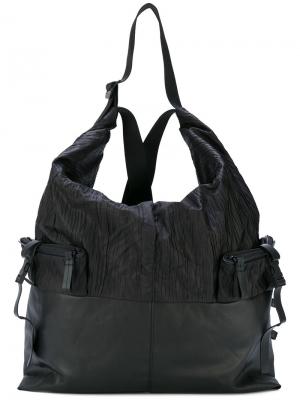 Рюкзак среднего размера Ganges с плиссировками Côte&Ciel. Цвет: чёрный