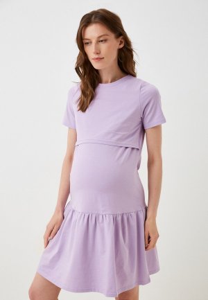 Платье Hunny mammy. Цвет: фиолетовый