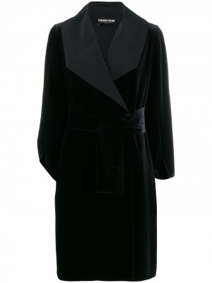 Пальто Milai с поясом Le Petite Robe Di Chiara Boni. Цвет: черный