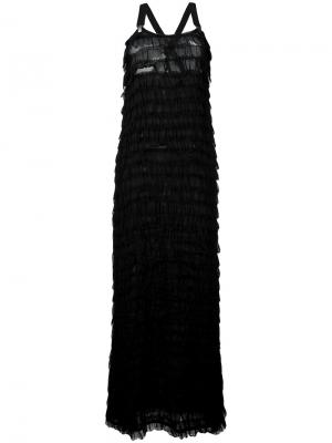 Длинное платье Dai Damir Doma. Цвет: чёрный