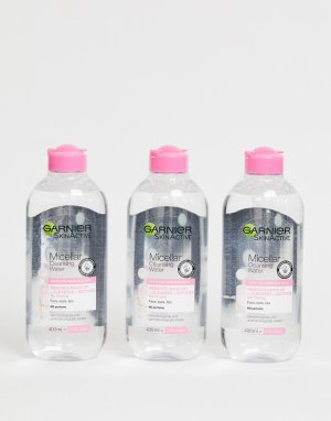 Набор из 3 флаконов мицеллярной воды для чувствительной кожи , 400 мл Garnier