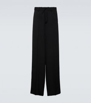 Шерстяные широкие брюки , черный Balenciaga