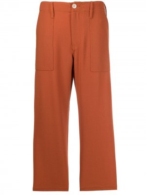 Укороченные брюки прямого кроя Jejia. Цвет: оранжевый