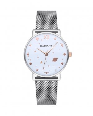 Женские часы Milky Way RA545203 со стальным и серебряным ремешком , серебро Radiant