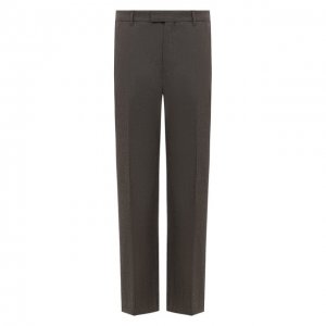 Шерстяные брюки Dries Van Noten. Цвет: серый