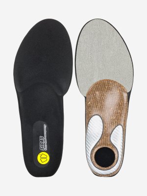 Стельки Run + Slim для узкой обуви Flash Fit, Черный Sidas. Цвет: черный