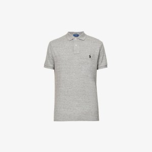 Рубашка-поло индивидуального кроя из хлопкового пике с короткими рукавами и вышитым логотипом Polo Ralph Lauren