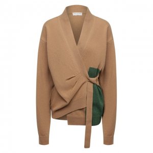 Шерстяной кардиган Dries Van Noten. Цвет: бежевый