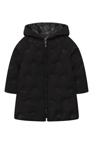 Пуховое пальто Emporio Armani. Цвет: чёрный