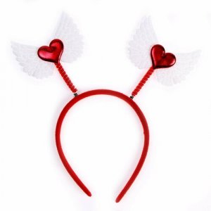 Ободок карнавальный Ангельское сердце ЛАС ИГРАС. Цвет: красный