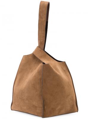 Мешковатая сумка с клатчем Maiyet. Цвет: коричневый