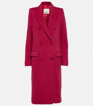 Пальто enarryli из шерсти и кашемира , красный Isabel Marant