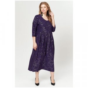 Платье , размер 56, фиолетовый Olsi. Цвет: фиолетовый