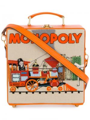 Monopoly Train clutch bag Olympia Le-Tan. Цвет: желтый