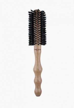 Расческа Philip B. Medium Round Hairbrus, 55 mm. Цвет: бежевый