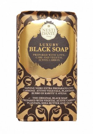 Мыло Nesti Dante Luxury black soap/Роскошное чёрное 250 г. Цвет: белый