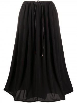 Легкая юбка А-силуэта Maison Rabih Kayrouz. Цвет: черный