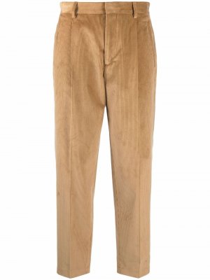 Укороченные вельветовые брюки Woolrich. Цвет: коричневый