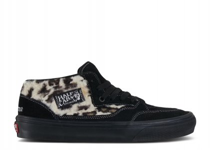 Кроссовки Supreme X Skate Half Cab '92 'Leopard Pack - Black', черный Vans