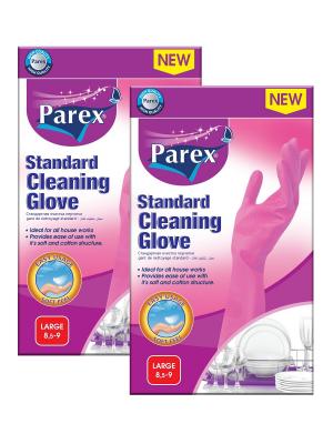 Перчатки хозяйственные Parex. Цвет: розовый