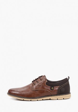 Ботинки Munz-Shoes с полнотой F (6). Цвет: коричневый