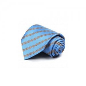 Модный мужской галстук с узорами Celine 72996. Цвет: голубой