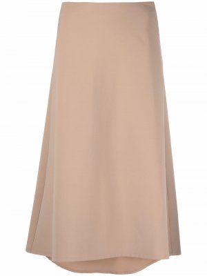 Расклешенная юбка миди La Seine & Moi. Цвет: коричневый