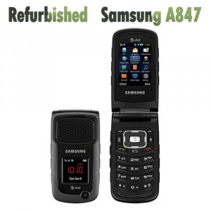 Восстановленный мобильный телефон A847 Rugby II 2G 3G 1300 мАч, только английский, испанский, французский Samsung