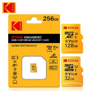 Карта флэш-памяти KODAK с быстрой передачей Micro TF/SD-карта 256 ГБ/128 ГБ/64 ГБ/32 ГБ SD-карта флэш-карта высокой емкости для ПК/смартфона