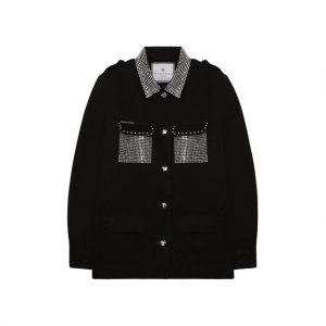 Джинсовая куртка Philipp Plein. Цвет: чёрный