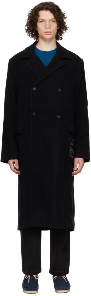 Черное двубортное пальто Schnayderman's Schnayderman'S