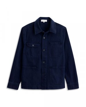 Джинсовая рабочая куртка, окрашенная в готовой одежде , цвет Blue Alex Mill