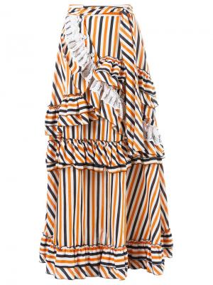Stripe ruffled skirt Isabela Capeto. Цвет: разноцветный