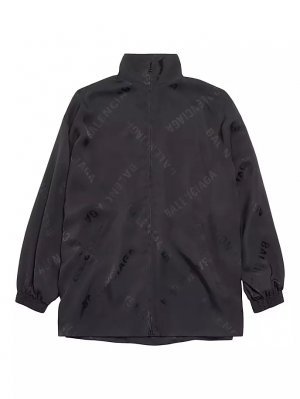 Спортивная куртка Diagonal Allover Fluid , черный Balenciaga