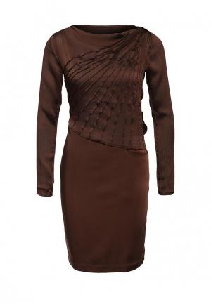 Платье D.VA. Цвет: коричневый