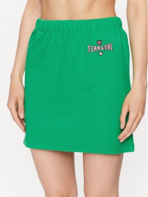 Спортивная юбка стандартного кроя Chiara Ferragni, зеленый FERRAGNI