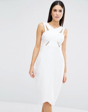 Платье Parallel Stylestalker. Цвет: белый