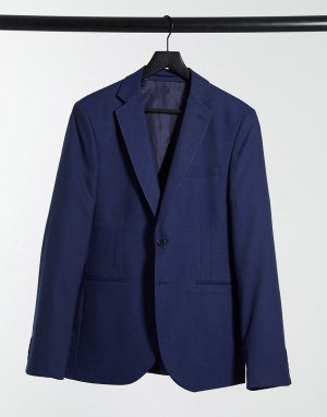 Темно-синий супероблегающий пиджак Bolongaro Trevor