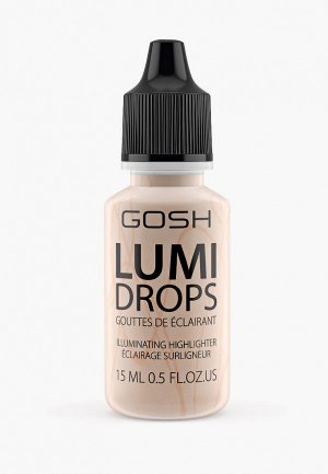 Хайлайтер Gosh флюид для лица Lumi Drops, 002 ванильный, 15 мл. Цвет: бежевый