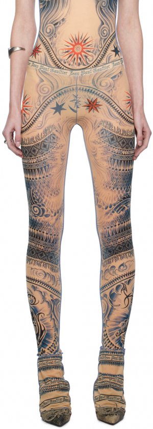 Бежевые брюки для отдыха Soleil Jean Paul Gaultier